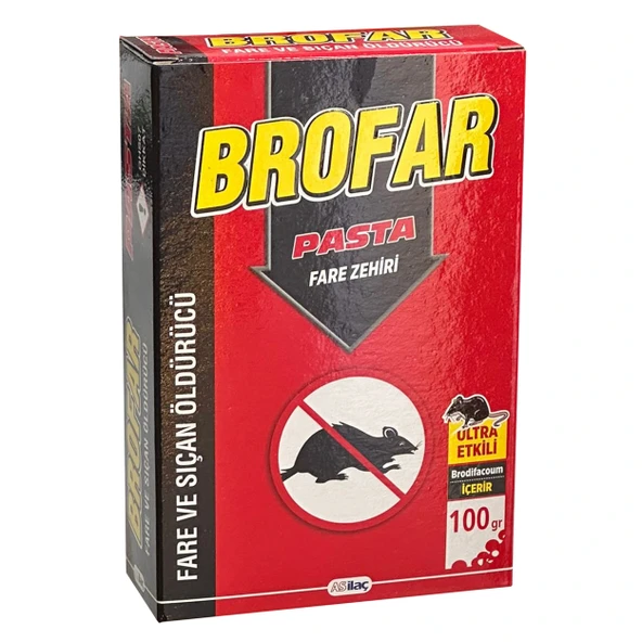 Brofar Pasta Fare Zehiri Fare ve Sıçan Öldürücü 100gr ürün görseli 1