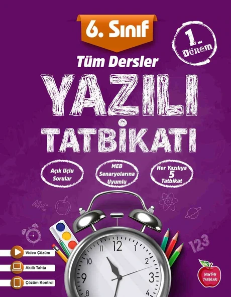 Newton Yayınları 6.Sınıf Yazılı Tatbikatı 1.Dönem Tüm Dersler Yeni ürün görseli 1