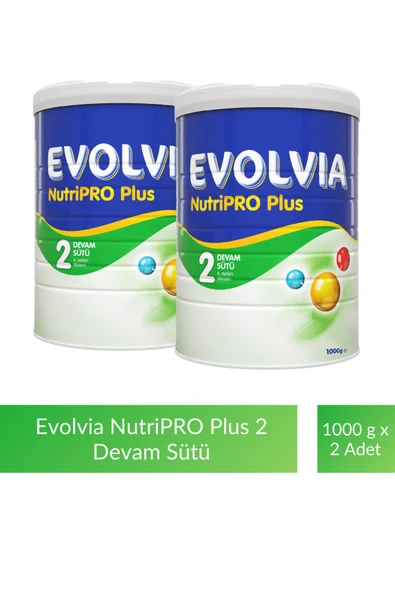 Evolvia NutriPRO Plus 2 Devam Sütü 1000 gr x 2 Adet ürün görseli 1