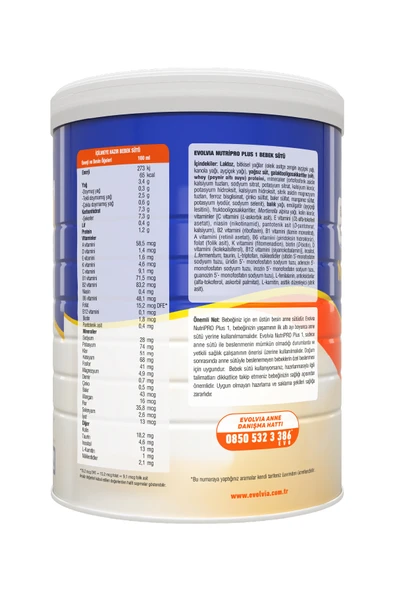 Evolvia NutriPRO Plus 1 Bebek Sütü 1000 Gr - Resim 3