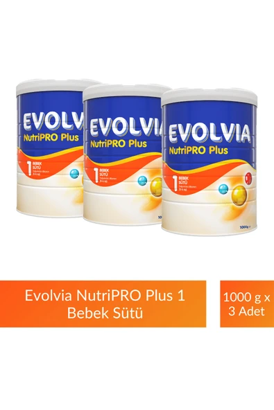 Evolvia NutriPRO Plus 1 Bebek Sütü 1000 gr x 3 Adet ürün görseli 1