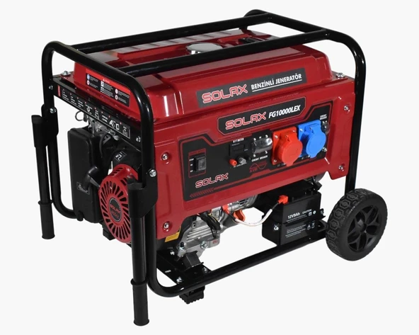 Solax FG 10000LEX Monofaze Benzinli Dual Marşlı Jenerator 220-380 Volt ürün görseli 1