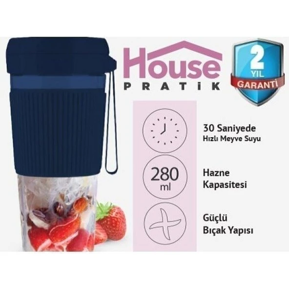 House Pratik HP38 Şarjlı Kişisel Blender ürün görseli 1