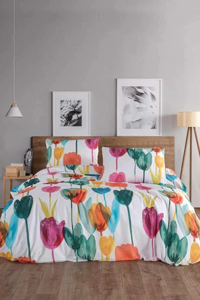 Tulip %100 Pamuk Çift Kişilik Nevresim Takımı ürün görseli 1