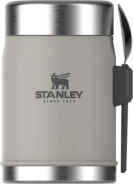 Stanley Classic Legendary Yemek Termosu Kaşıklı 0,4 L Gri ürün görseli 1