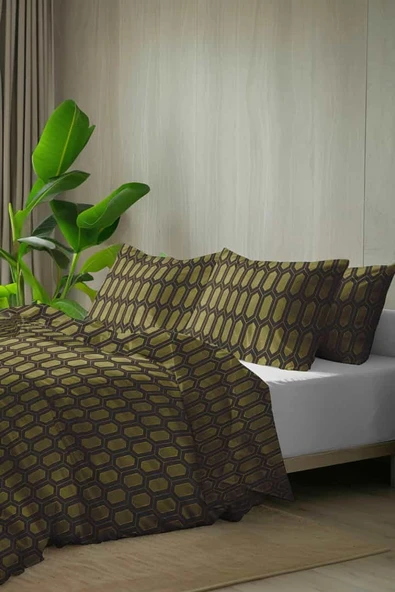 Percale Barine %100 Pamuk 82 Tel 208TC Çift Kişilik Nevresim Seti ürün görseli 1