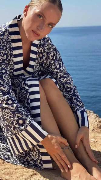 Saten Kimono(Çanta Hediyeli) - Resim 6