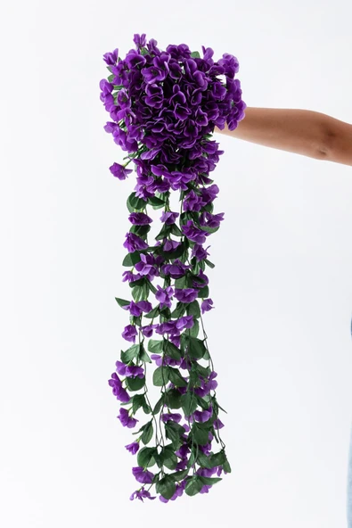 Yapay Begonvil Çiçeği 75 cm Mor 22 dal ürün görseli 1