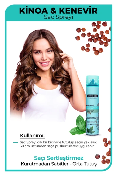 Kinoa Saç Spreyi 250 ml - Sabitleme - Resim 4