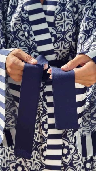 Saten Kimono(Çanta Hediyeli) - Resim 8