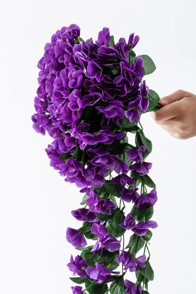 Yapay Begonvil Çiçeği 75 cm Mor 22 dal - Resim 3