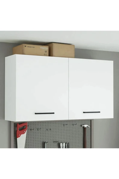 Tdesigno Fin Mutfak Üst Modül 120 cm Beyaz-Çok Amaçlı Dolap ürün görseli 1