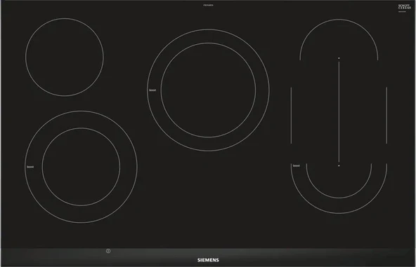 Siemens ET875LMP1D Elektrikli Ocak 5 Gözlü Seramik Cam Siyah ürün görseli 1
