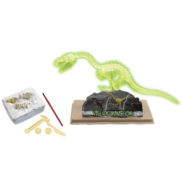 Dinozor Kazma Kiti Velociraptor İskeleti ürün görseli 1