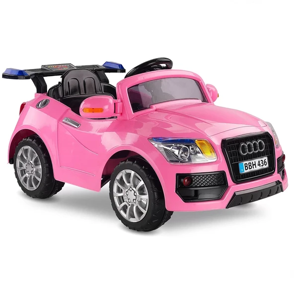 436 Audi 12V Pembe Akülü Araba ürün görseli 1
