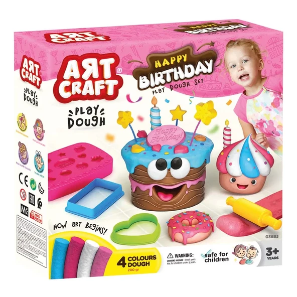 Art Craft Doğum Günü Oyun Hamuru Seti 10 Parça ürün görseli 1