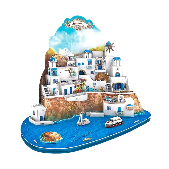 CubicFun Santorini Island 3D Puzzle ürün görseli 1