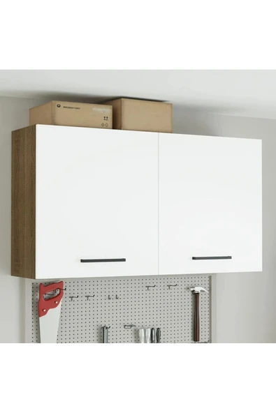 Tdesigno Fin Mutfak Üst Modül 120 cm Beyaz-Çok Amaçlı Dolap ürün görseli 1