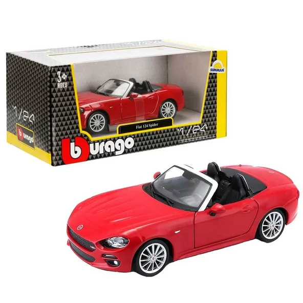 Bburago 1:24 Fiat 124 Spider Model Araba ürün görseli 1