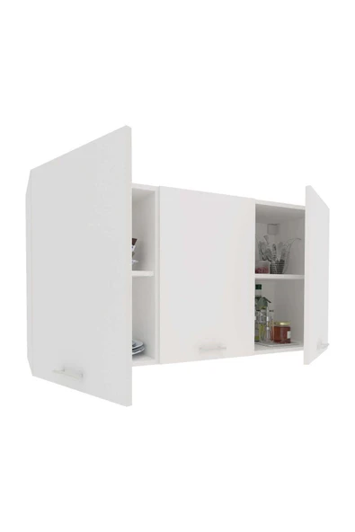 Tdesigno Sevcan Mutfak Üst Modül 120 cm Beyaz ürün görseli 1