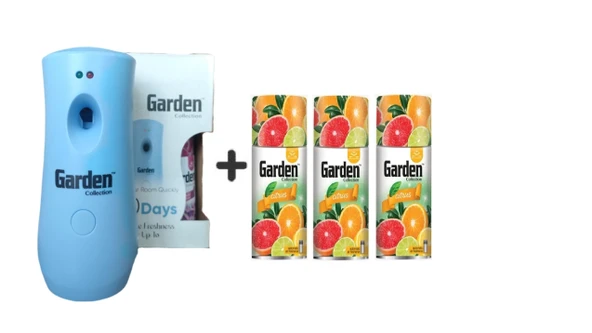 Garden Oda Kokusu Freshmatik, Otomatik Sprey Makine +Tropikal Portakal Limon Yedek Sprey 260 ml Air Freshener + Otomatik Sprey Yedeği Oda Spreyi Portakal Limon 260 ml x 3 Adet ürün görseli 1