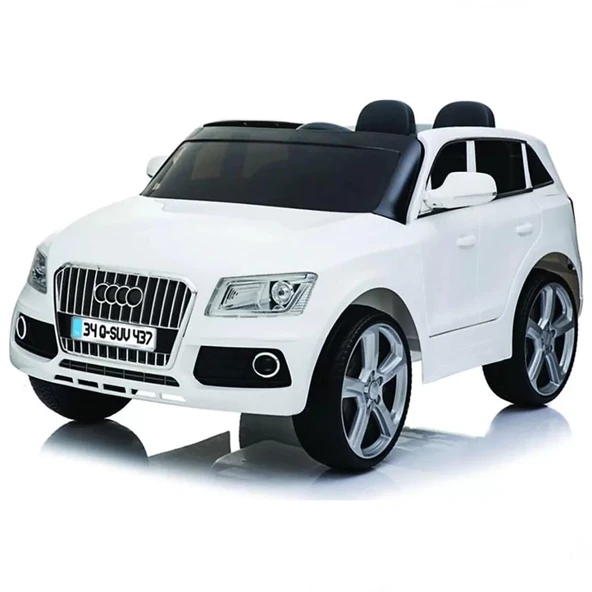 437 Audi Q-SUV 12V Beyaz Akülü Araba ürün görseli 1
