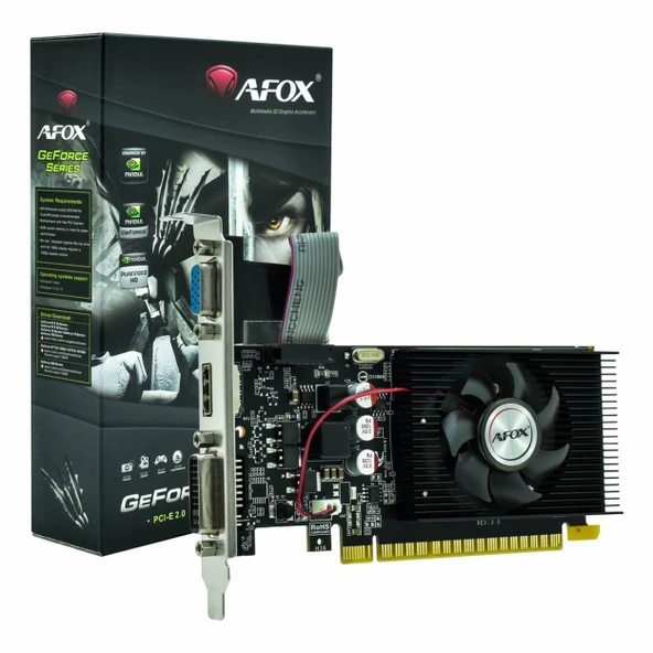 Afox GeForce GT 220 1GB DDR3 128Bit DVI/VGA/HDMI Ekran Kartı ürün görseli 1
