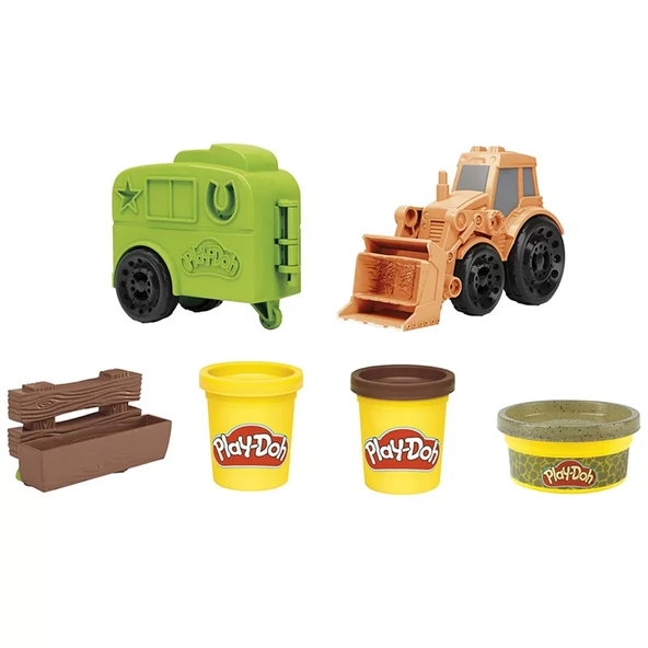 Play-Doh Çalışkan Traktör ve Römork F1012 ürün görseli 1