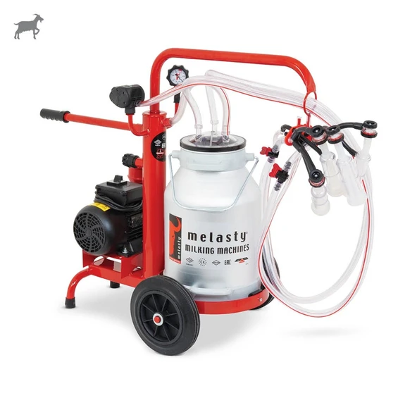 Melasty Ecomini İkili Keçi Süt Sağma Makinesi (Alüminyum Güğüm-Silikon) (Kuru) ürün görseli 1
