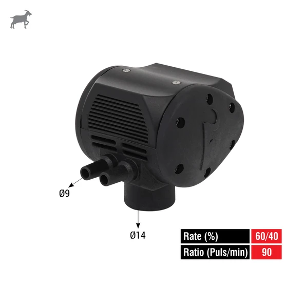 Melasty Süt Sağma Makinesi Keçi Black Pulsatör (60/40-90) ürün görseli 1