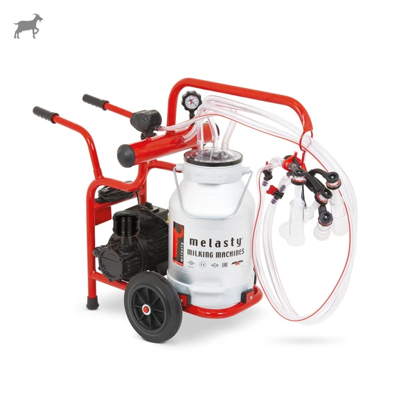 Melasty Junior İkili Keçi Süt Sağma Makinesi (Alüminyum Güğüm-Silikon) (Kuru) ürün görseli 1