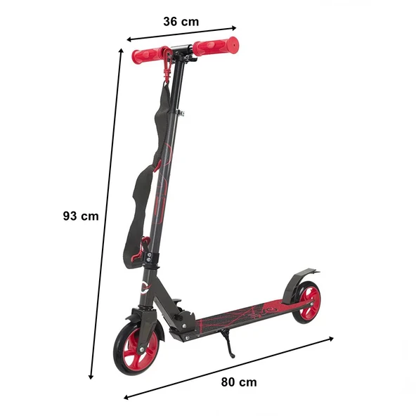 Evo Flexi 2 Tekerlekli Scooter Kırmızı - Resim 3
