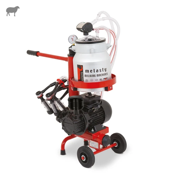 Melasty Micro İkili Koyun Süt Sağma Makinesi (Alüminyum Güğüm-Kauçuk) (Kuru) ürün görseli 1