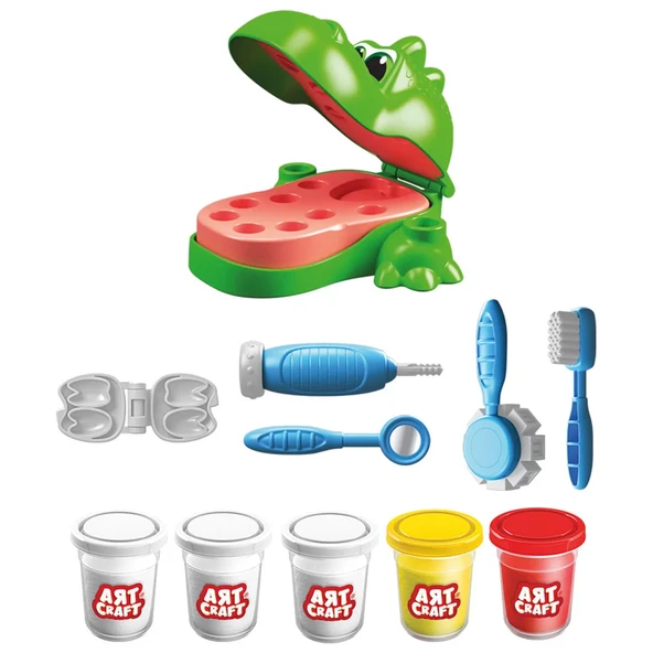 Art Craft Dino Dişçi Hamur Seti - Resim 3