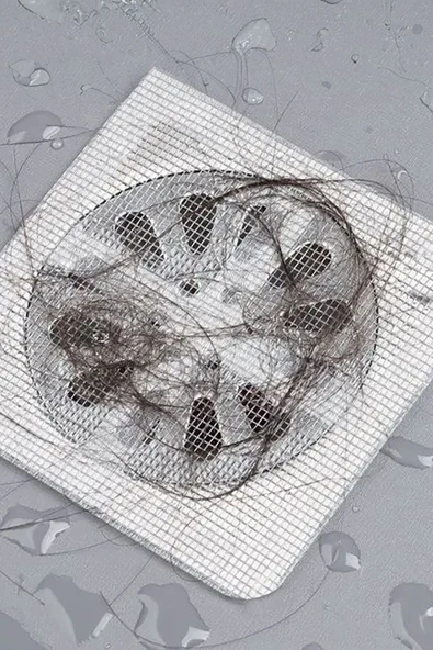 10 Adet Yapışkanlı Banyo Gider Koruyucu Saç Toplayıcı – Gider Böcek Koruyucu Gider Süzgeci 10Lu ürün görseli 1