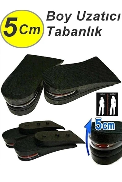 Aveo 2 Adet 5 Cm Hava Yastıklı Boy Uzatıcı Tabanlık Uzatan Topuk Yükseltici ürün görseli 1
