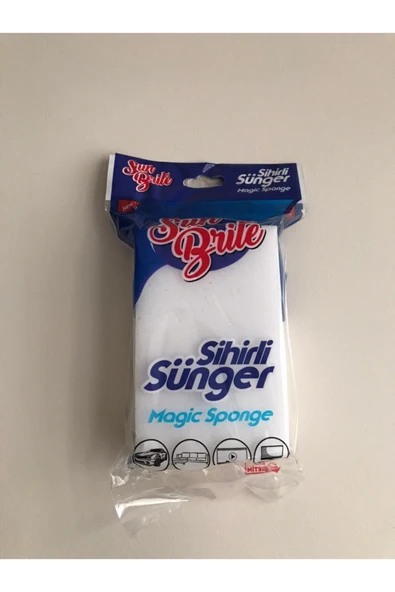 Beyaz Sihirli Silgi Sünger 2 Adet Makro Magic Sponge ürün görseli 1