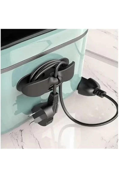 2 Adet Airfryer Kablo Toparlayıcı Sarma Küçük Ev Aletleri İçin Pratik Kablo Sarıcı Yanmaz Yapışkanlı ürün görseli 1