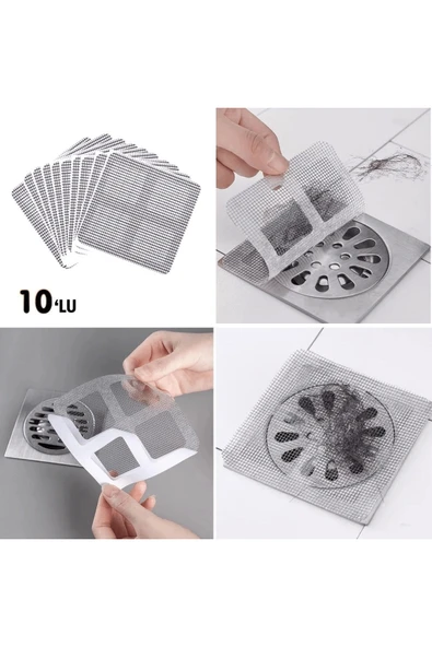 10'lu Banyo Ve Mıutfak Lavabo Koku Önleyici Ve Haşere Böcek Önleyici Gider Filtresi ( Lisinya ) ürün görseli 1