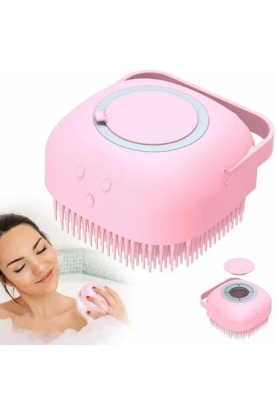 Banyo Duş Kesesi Sabun Duş Jeli Hazneli Masaj Fırçası Lif Kese Doldurulabilir Yıkama Fırçası Karışık ürün görseli 1