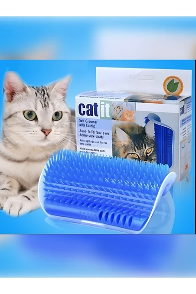 Cat İt Kedi Kaşınma Aparatı Mavi Köşe Kaşınma Aparatı ürün görseli 1