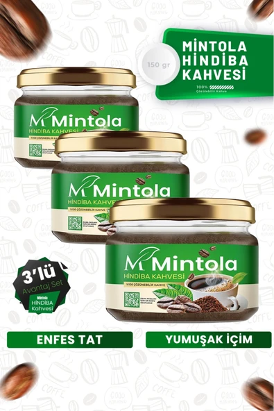 Mintola 3 Adet Hindiba Kahvesi 3 x 150 gr ürün görseli 1