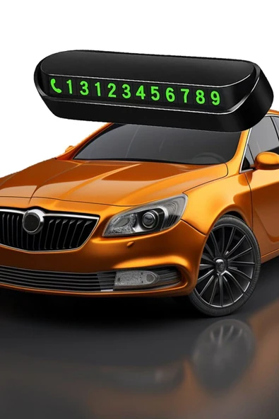 Araba Park Numaratörü Telefon Numarası Numaratör İçi Fosforlu Cam İçin Parktel Oto Otomobil Camı ürün görseli 1
