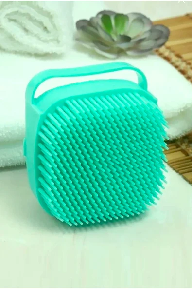 Peeling Etkili Banyo Lifi Kesesi Şampuan Hazneli Banyo Duş Fırçası Banyo Kesesi Sırt Kesesi ürün görseli 1