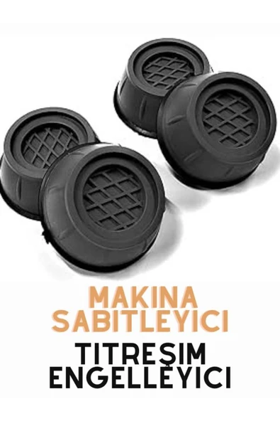 Gri Çamaşır Makinesi Titreşim Engelleyici Stoper 4 Lü Set ürün görseli 1