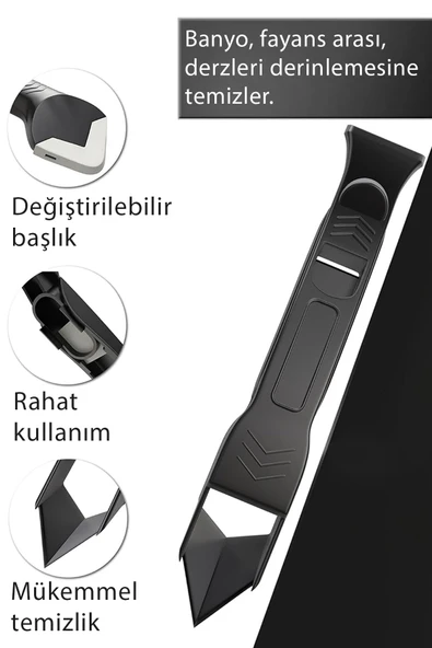 Aveo 1 Adet Fayans Ve Derz Temizleyici Bıçak Paslanmaz Çelik Fayans Arası Temizleyici Derz Dolgu Aleti Silikon ürün görseli 1