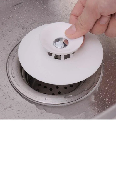 Lavabo Ve Küvet Tıkacı Mutfak Banyo Duş Gider Tıpası Tıkaç Tıkanıklık Tıkanma Önleyici Süzgeç Tıpa ürün görseli 1