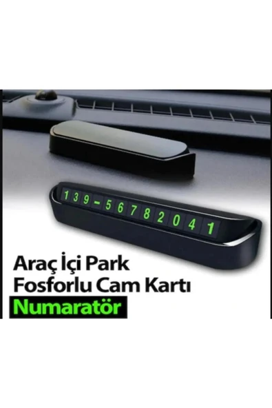 Fosforlu Otomobil Park Numaratörü Aç Kapa Numaratör Telefon Numarası Araba Parktel Numaralık ürün görseli 1