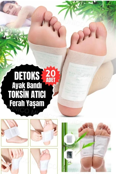 Aveo 20 Adet Sağlık ve Zindelik İçin Detoks Ayak Bandı -  Toksinleri Atın, Detox ile Enerjiyi Artırın ürün görseli 1