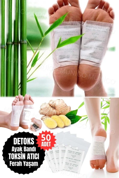 Aveo 50 Adet Enerji Verici Detoks Ayak Bandı Bambu Sirkesi Ayak Maskesi ile Uykunuzu Derinleştirin ürün görseli 1